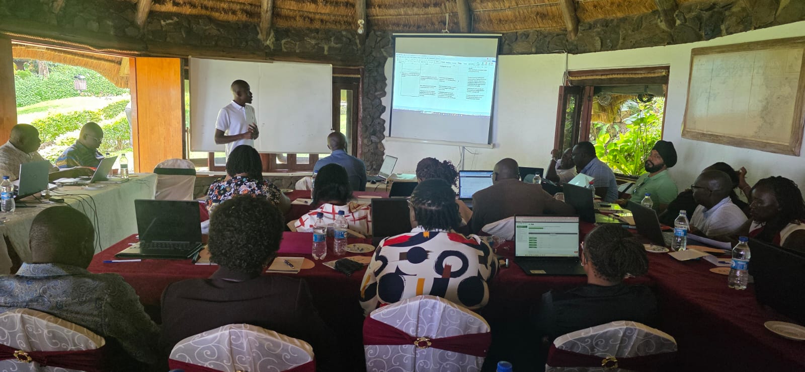 Rich Minds team delivering a presentation